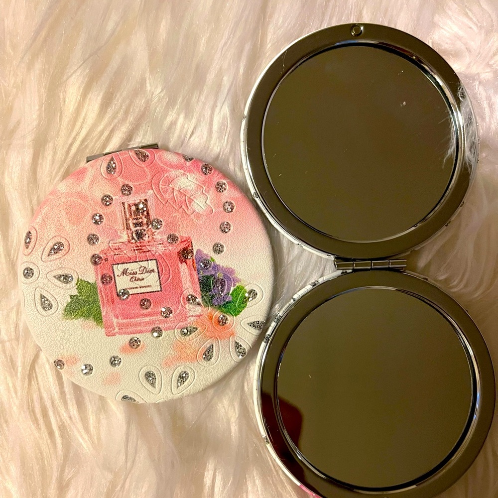 Floral Pink DIOR Compact Mirror